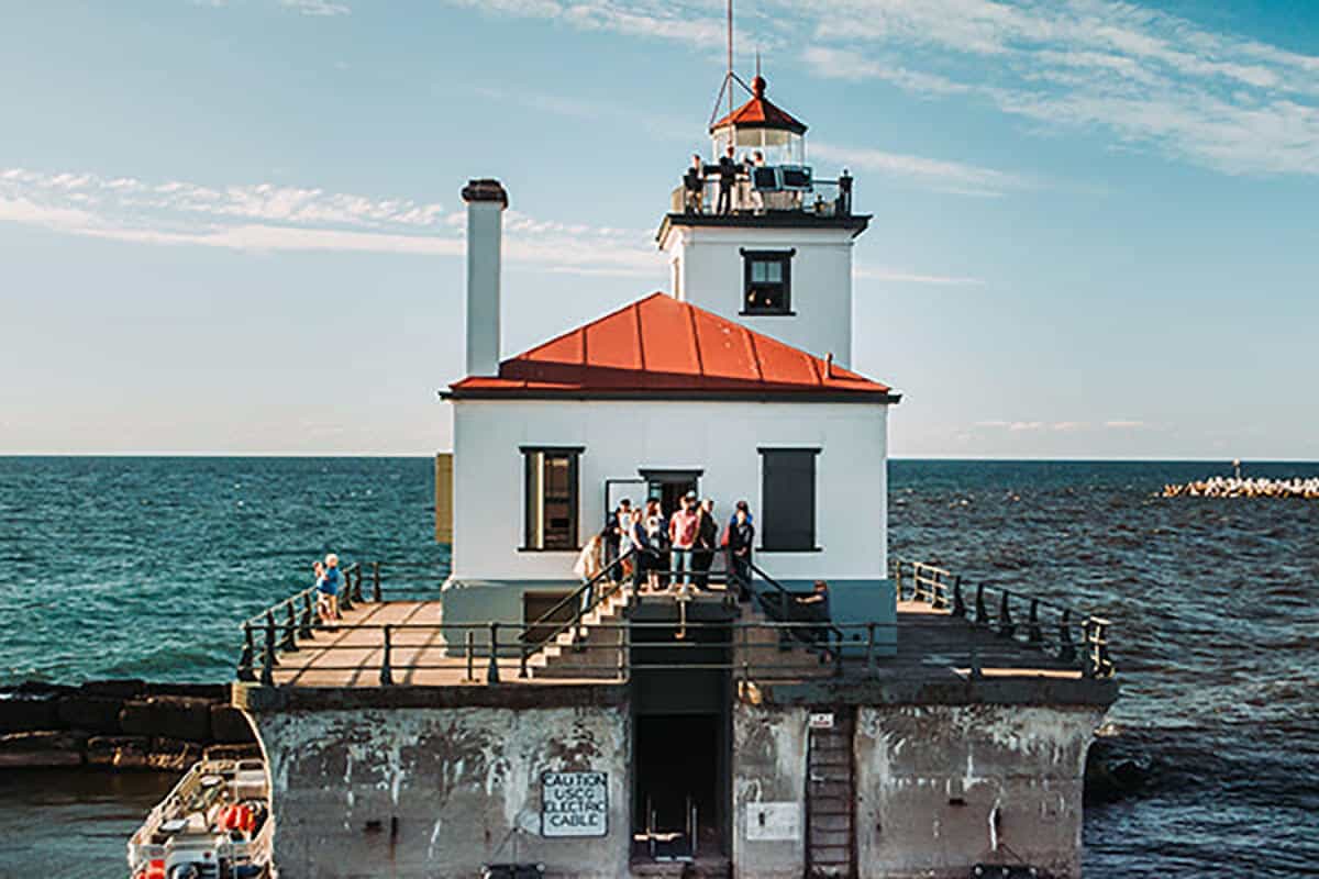 West Pierhead Lighthouse in Oswego