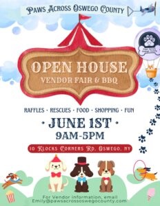 Paws Across Oswego County Open House Fair & BBQ