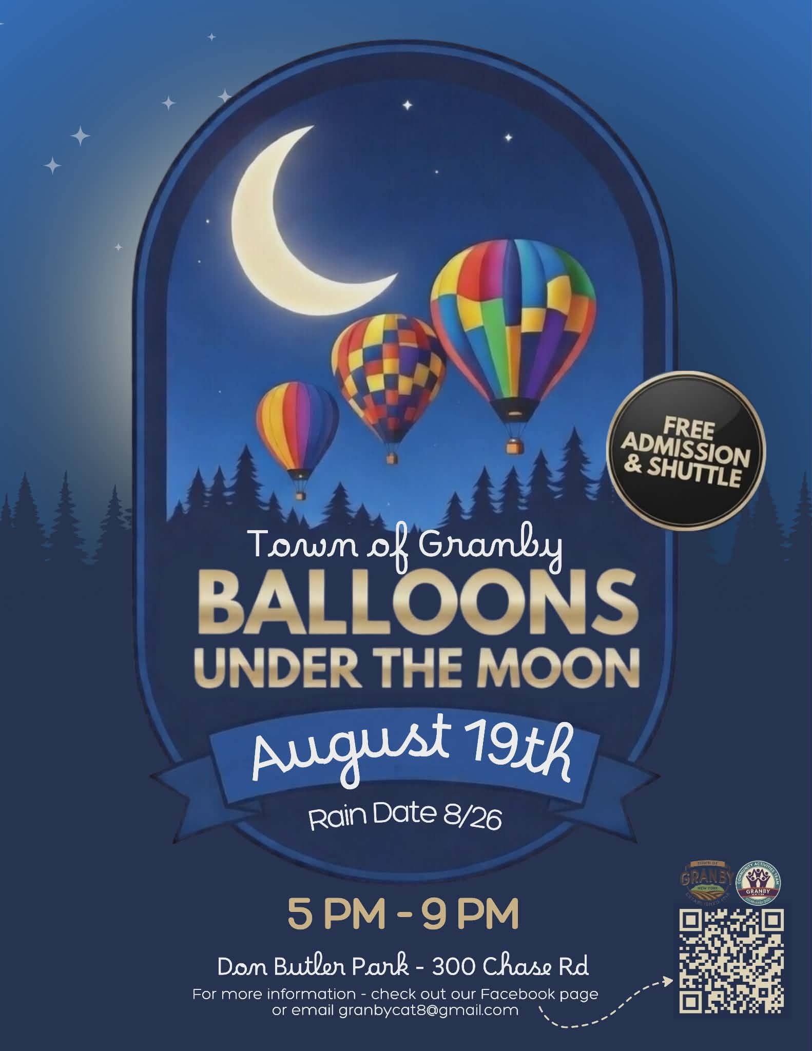 Ville de Granby : Des ballons sous la lune